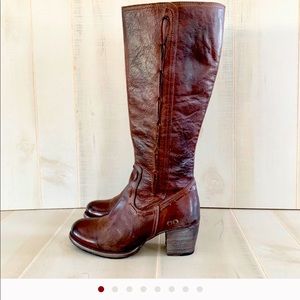 FINAL Bed Stu Fate Brown Leather Knee High Boots 9